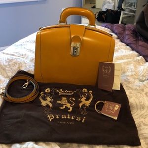 Pratesi Italian Miss Brunelleschi Cow Leather Bag